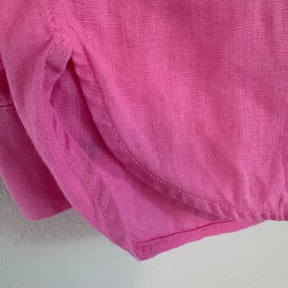 Athleta Retreat Linen Top, Pink, Size Small - Picture 9 of 10